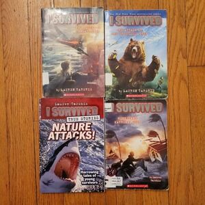 I Survived Book Set‎ 4 Books Lauren Tarshis Kids Historical Fiction Adventure